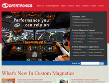 Tablet Screenshot of datatronics.com